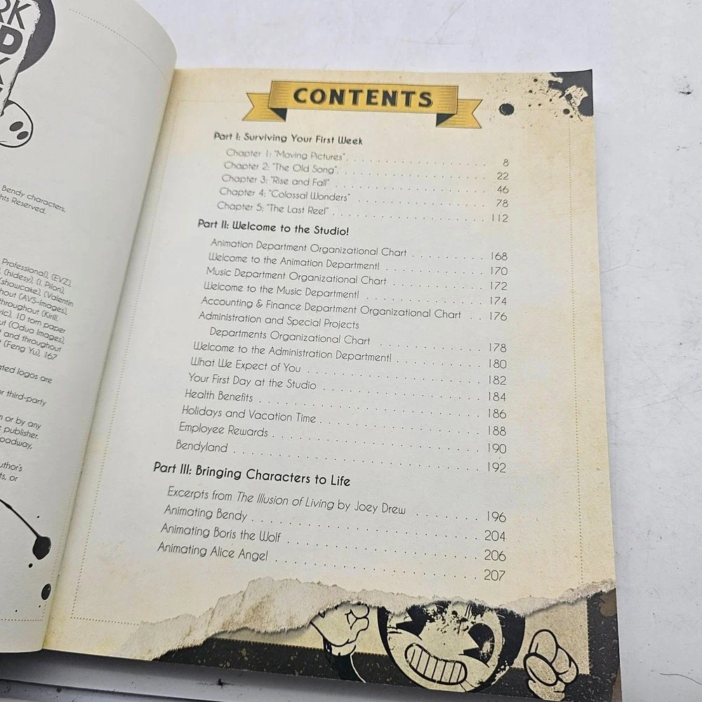Bendy And The Ink Machine Joey Drew Studios Employee Handbook Guide Strategy